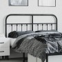 Black metal headboard 140 cm by vidaXL, Headboards and footboards - Ref: Foro24-352611, Price: 42,45 €, Discount: %