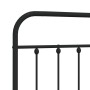 Black metal headboard 140 cm by vidaXL, Headboards and footboards - Ref: Foro24-352611, Price: 42,45 €, Discount: %