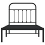 Estructura de cama con cabecero metal negro 90x200 cm de vidaXL, Camas y somieres - Ref: Foro24-352571, Precio: 82,03 €, Desc...