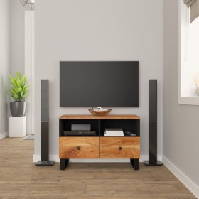 Mueble de TV madera maciza de acacia 70x33x46 cm de vidaXL, Muebles TV - Ref: Foro24-345224, Precio: 129,99 €, Descuento: %