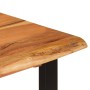 Solid acacia wood dining table 110x50x76 cm by vidaXL, Kitchen and dining tables - Ref: Foro24-350289, Price: 229,60 €, Disco...