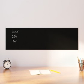 Black tempered glass magnetic wall board 100x30 cm by vidaXL, White boards - Ref: Foro24-347932, Price: 35,16 €, Discount: %