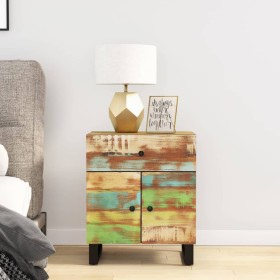 Recycled wood and plywood bedside table 50x33x60 cm by vidaXL, Nightstands - Ref: Foro24-350670, Price: 104,99 €, Discount: %