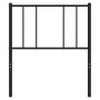 Black metal headboard 107 cm by vidaXL, Headboards and footboards - Ref: Foro24-352510, Price: 22,36 €, Discount: %