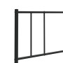 Black metal headboard 107 cm by vidaXL, Headboards and footboards - Ref: Foro24-352510, Price: 22,36 €, Discount: %