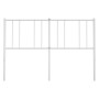 White metal headboard 150 cm by vidaXL, Headboards and footboards - Ref: Foro24-352563, Price: 30,82 €, Discount: %