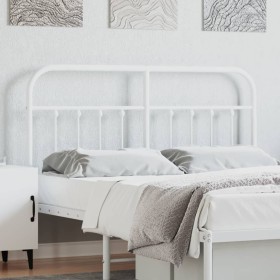 White metal headboard 150 cm by vidaXL, Headboards and footboards - Ref: Foro24-352661, Price: 51,99 €, Discount: %