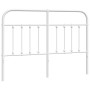 Cabecero de metal blanco 150 cm de vidaXL, Cabeceros y pies de cama - Ref: Foro24-352661, Precio: 51,99 €, Descuento: %