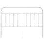 Cabecero de metal blanco 150 cm de vidaXL, Cabeceros y pies de cama - Ref: Foro24-352661, Precio: 51,99 €, Descuento: %