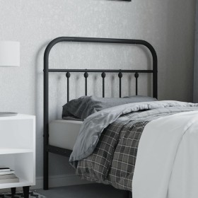 Black metal headboard 80 cm by vidaXL, Headboards and footboards - Ref: Foro24-352605, Price: 29,99 €, Discount: %