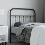 Black metal headboard 80 cm by vidaXL, Headboards and footboards - Ref: Foro24-352605, Price: 29,83 €, Discount: %