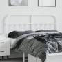 Cabecero de metal blanco 140 cm de vidaXL, Cabeceros y pies de cama - Ref: Foro24-352660, Precio: 44,31 €, Descuento: %