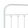 Cabecero de metal blanco 140 cm de vidaXL, Cabeceros y pies de cama - Ref: Foro24-352660, Precio: 44,31 €, Descuento: %