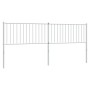 White metal headboard 200 cm by vidaXL, Headboards and footboards - Ref: Foro24-350969, Price: 40,99 €, Discount: %