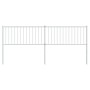 White metal headboard 200 cm by vidaXL, Headboards and footboards - Ref: Foro24-350969, Price: 40,99 €, Discount: %