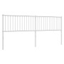 White metal headboard 200 cm by vidaXL, Headboards and footboards - Ref: Foro24-350969, Price: 40,99 €, Discount: %