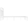 Metal bed frame with white headboard 120x200 cm by vidaXL, Beds and slatted bases - Ref: Foro24-352625, Price: 116,10 €, Disc...