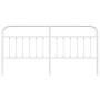 Cabecero de metal blanco 200 cm de vidaXL, Cabeceros y pies de cama - Ref: Foro24-352665, Precio: 45,83 €, Descuento: %