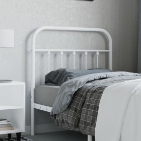 Cabecero de metal blanco 90 cm de vidaXL, Cabeceros y pies de cama - Ref: Foro24-352655, Precio: 35,99 €, Descuento: %