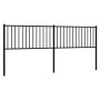 Cabecero de metal negro 200 cm de vidaXL, Cabeceros y pies de cama - Ref: Foro24-350902, Precio: 43,25 €, Descuento: %