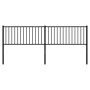 Cabecero de metal negro 200 cm de vidaXL, Cabeceros y pies de cama - Ref: Foro24-350902, Precio: 43,25 €, Descuento: %