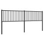 Cabecero de metal negro 200 cm de vidaXL, Cabeceros y pies de cama - Ref: Foro24-350902, Precio: 43,25 €, Descuento: %