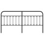 Cabecero de metal negro 193 cm de vidaXL, Cabeceros y pies de cama - Ref: Foro24-352615, Precio: 45,99 €, Descuento: %