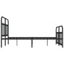 Black metal headboard and footboard bed frame 140x200 cm by vidaXL, Beds and slatted bases - Ref: Foro24-352597, Price: 141,2...