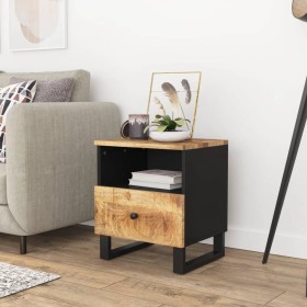 Solid mango wood and plywood nightstand by vidaXL, Nightstands - Ref: Foro24-350648, Price: 88,99 €, Discount: %