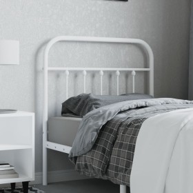 Cabecero de metal blanco 80 cm de vidaXL, Cabeceros y pies de cama - Ref: Foro24-352654, Precio: 29,99 €, Descuento: %