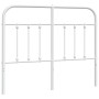 White metal headboard 120 cm by vidaXL, Headboards and footboards - Ref: Foro24-352658, Price: 39,76 €, Discount: %