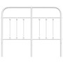 Cabecero de metal blanco 120 cm de vidaXL, Cabeceros y pies de cama - Ref: Foro24-352658, Precio: 39,76 €, Descuento: %