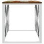 Couchtisch aus Edelstahl und massivem recyceltem Holz von vidaXL, Couchtisch - Ref: Foro24-349968, Preis: 78,48 €, Rabatt: %