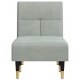 Sofá diván de terciopelo gris claro de vidaXL, Divanes - Ref: Foro24-352808, Precio: 159,78 €, Descuento: %