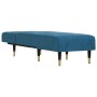 Diwansofa aus blauem Samt von vidaXL, Tagesbetten - Ref: Foro24-352807, Preis: 163,23 €, Rabatt: %