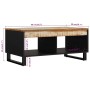 Mesa de centro de madera maciza reciclada 90x50x40 cm de vidaXL, Mesas de centro - Ref: Foro24-352871, Precio: 117,99 €, Desc...