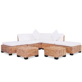 18-piece natural rattan sofa set by vidaXL, Sofas - Ref: Foro24-244624, Price: 1,00 €, Discount: %