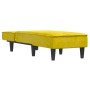 Sofá diván de terciopelo amarillo de vidaXL, Divanes - Ref: Foro24-352839, Precio: 144,03 €, Descuento: %