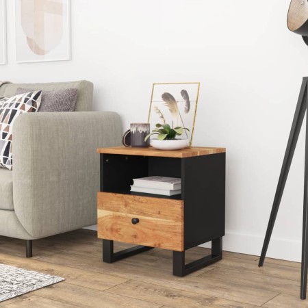 Bedside table solid acacia wood and plywood by vidaXL, Nightstands - Ref: Foro24-350650, Price: 89,81 €, Discount: %