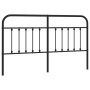 Black metal headboard 180 cm by vidaXL, Headboards and footboards - Ref: Foro24-352614, Price: 46,36 €, Discount: %