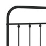 Black metal headboard 180 cm by vidaXL, Headboards and footboards - Ref: Foro24-352614, Price: 46,36 €, Discount: %