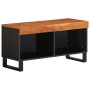 Solid acacia wood TV cabinet 85x33x43.5 cm by vidaXL, CD and DVD storage - Ref: Foro24-352894, Price: 85,38 €, Discount: %