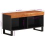 Solid acacia wood TV cabinet 85x33x43.5 cm by vidaXL, CD and DVD storage - Ref: Foro24-352894, Price: 85,38 €, Discount: %