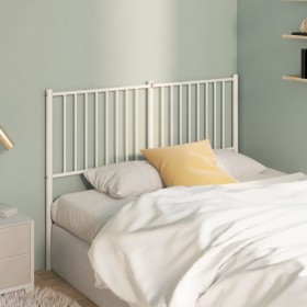 White metal headboard 135 cm by vidaXL, Headboards and footboards - Ref: Foro24-350963, Price: 34,50 €, Discount: %