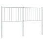 White metal headboard 135 cm by vidaXL, Headboards and footboards - Ref: Foro24-350963, Price: 34,44 €, Discount: %