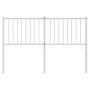 White metal headboard 135 cm by vidaXL, Headboards and footboards - Ref: Foro24-350963, Price: 34,44 €, Discount: %