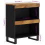 Solid mango wood auxiliary cabinet 60x33x75 cm by vidaXL, Nightstands - Ref: Foro24-352888, Price: 98,57 €, Discount: %