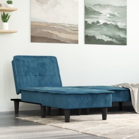 Diwansofa aus blauem Samt von vidaXL, Tagesbetten - Ref: Foro24-352843, Preis: 141,99 €, Rabatt: %