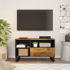 Mueble de TV madera mango y madera contrachapada 80x33x46 cm de vidaXL, Muebles TV - Ref: Foro24-351977, Precio: 101,99 €, De...