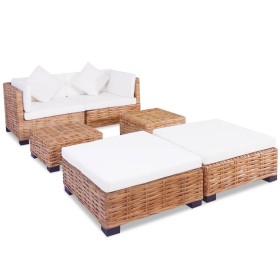 Set of 16-piece natural rattan sofas by vidaXL, Sofas - Ref: Foro24-244625, Price: 729,42 €, Discount: %